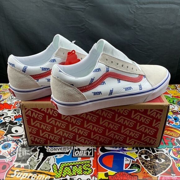 Vans Old Skool Logo Sued Women’s Various Sizes - Picture 2 of 9